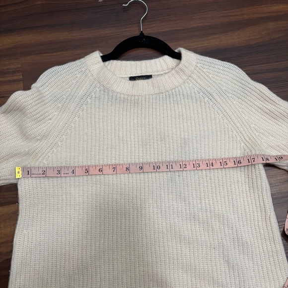 Quince Women’s Sz Small 100% Cashmere Cream Knit Sweater Quiet Luxury - Picture 5 of 7